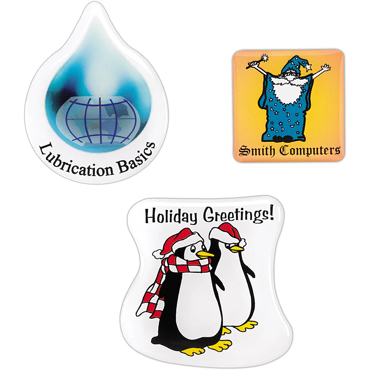 Domed Decals Vinyl Full Color Polydome - 1-3 sq in