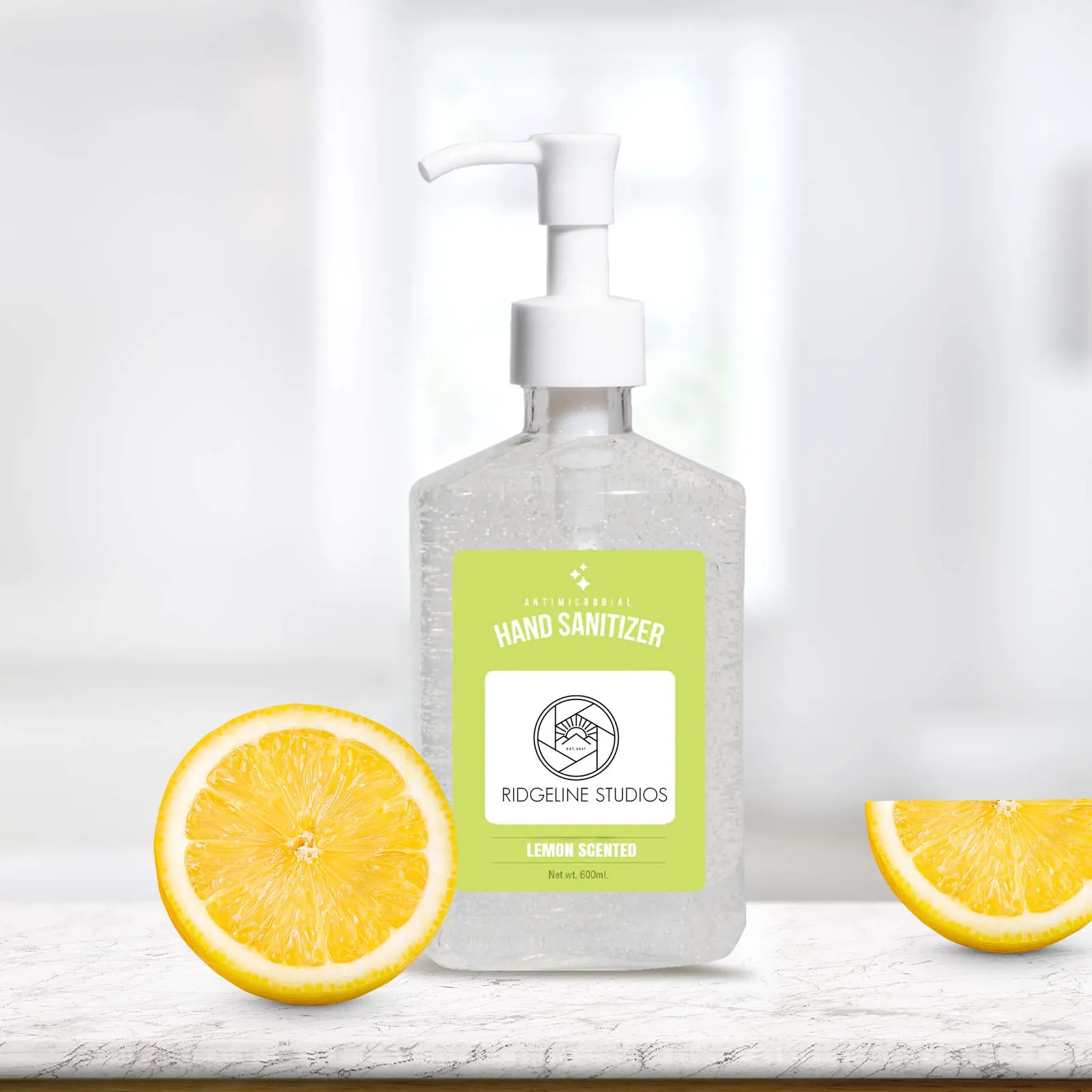 Hand Sanitizer Gel with Pump Dispenser - 8 oz