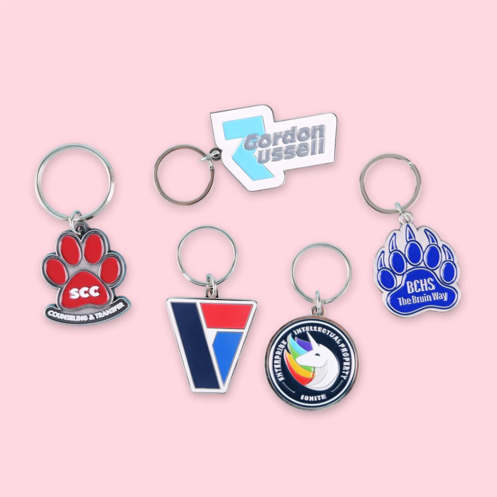 Custom Keychain Diestruck Soft Enamel - 1.75 in