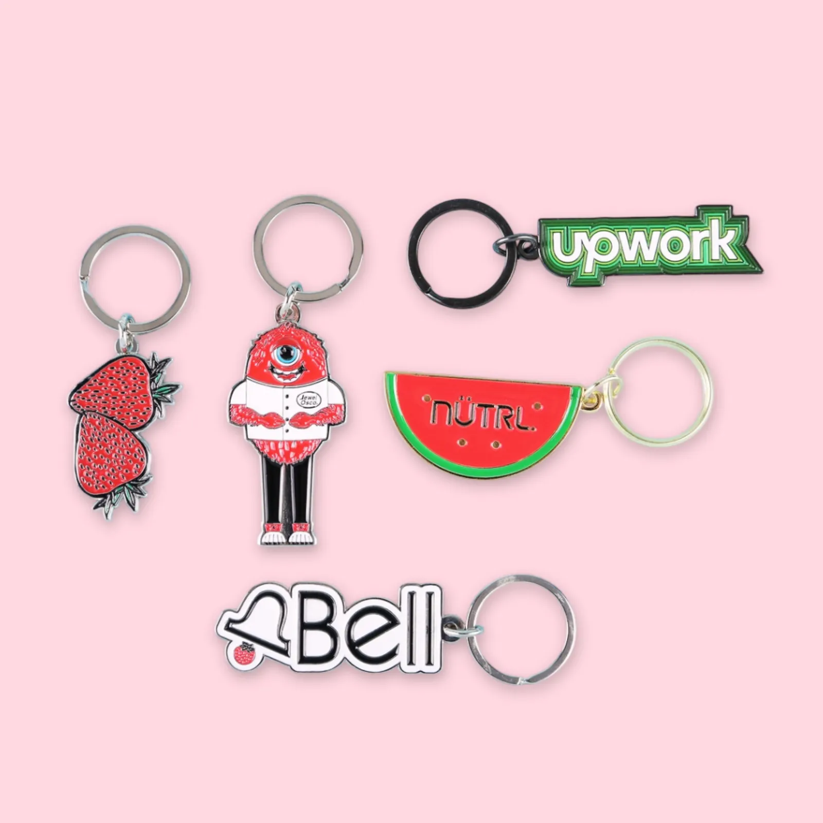 Custom Keychains Diestruck Soft Enamel Iron - 2 x 1 in