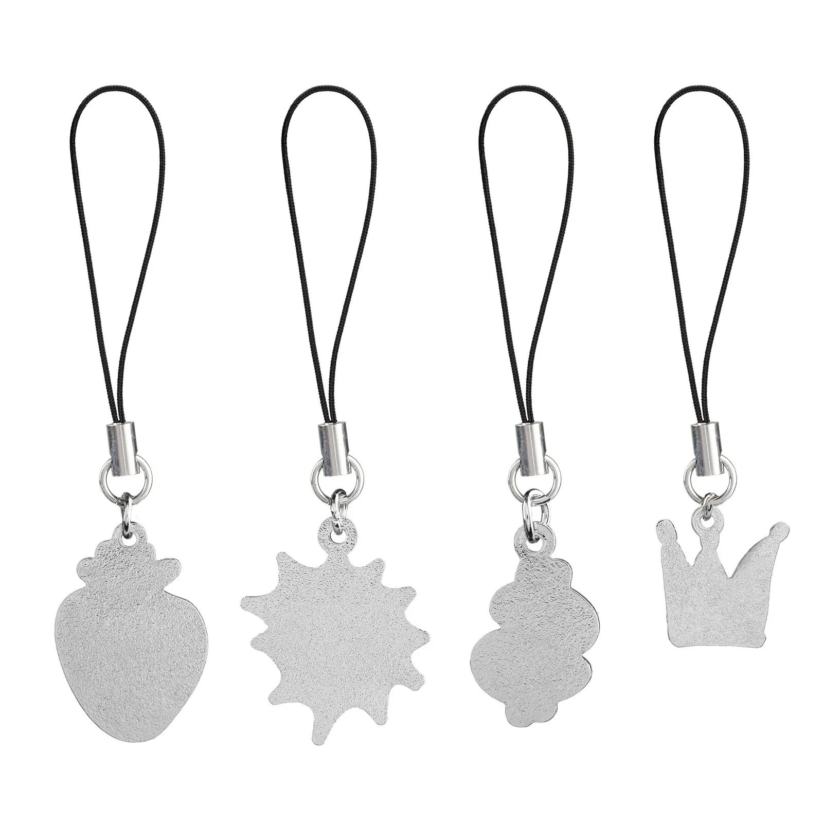 Phone Charm Diestruck Zinc with String - 0.75 in - product view 5