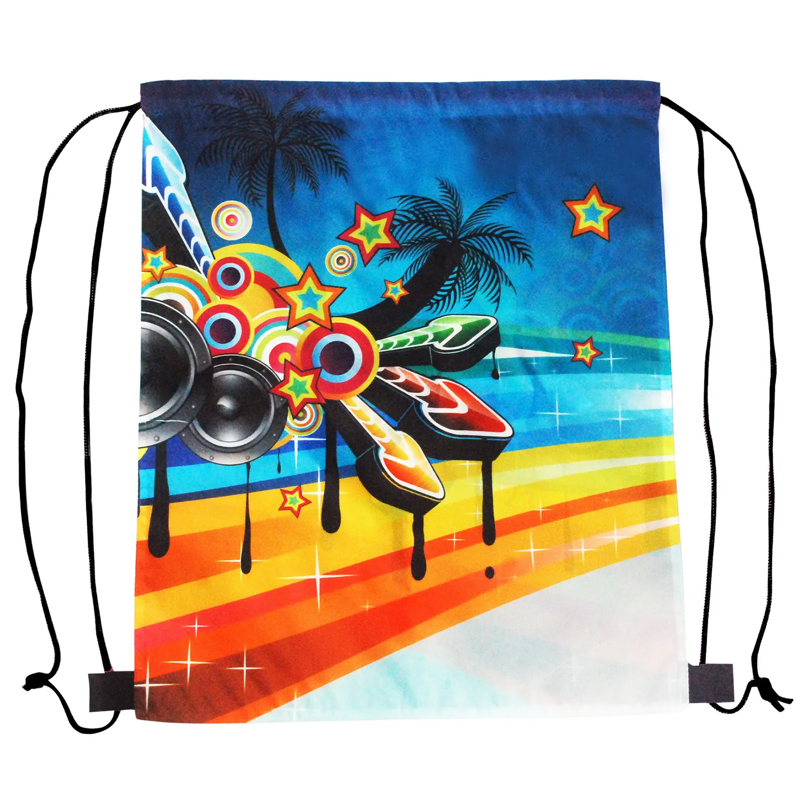 Drawstring Bag 210D Polyester Full Color - 14 x 17 in