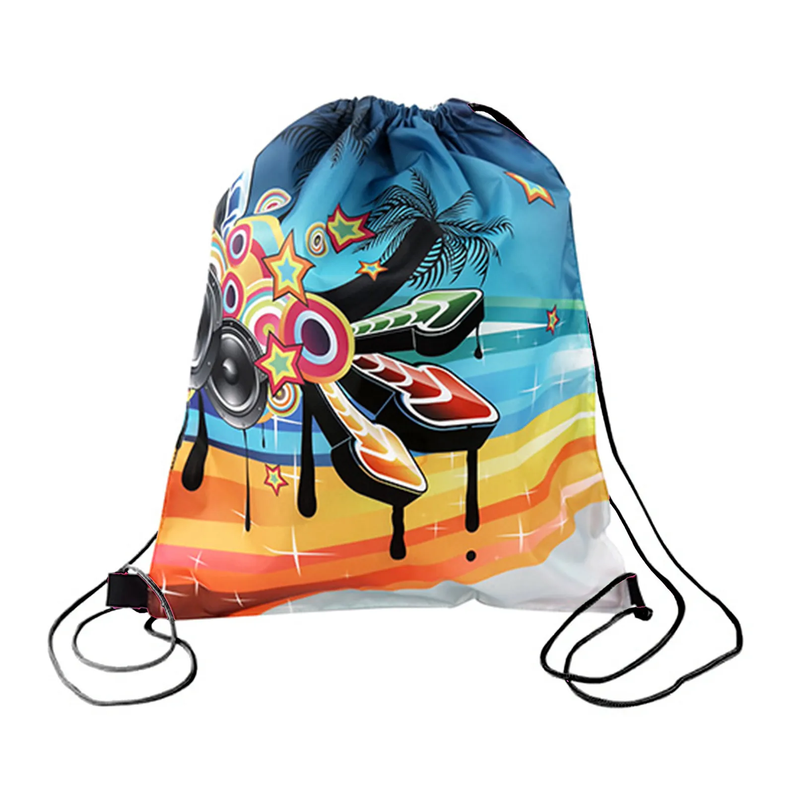 Drawstring Bag 210D Polyester Full Color - 14 x 17 in - product view 2