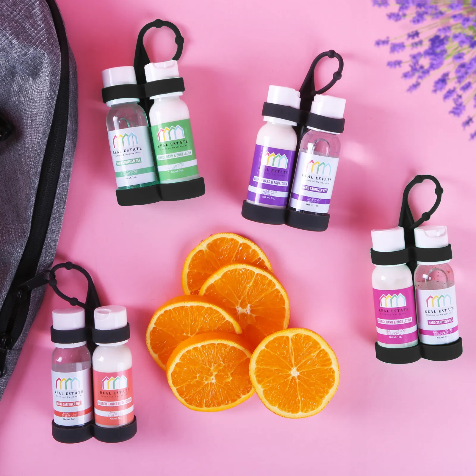 Carabiner Kit Dual Silicone with Bottles - 2.38 in