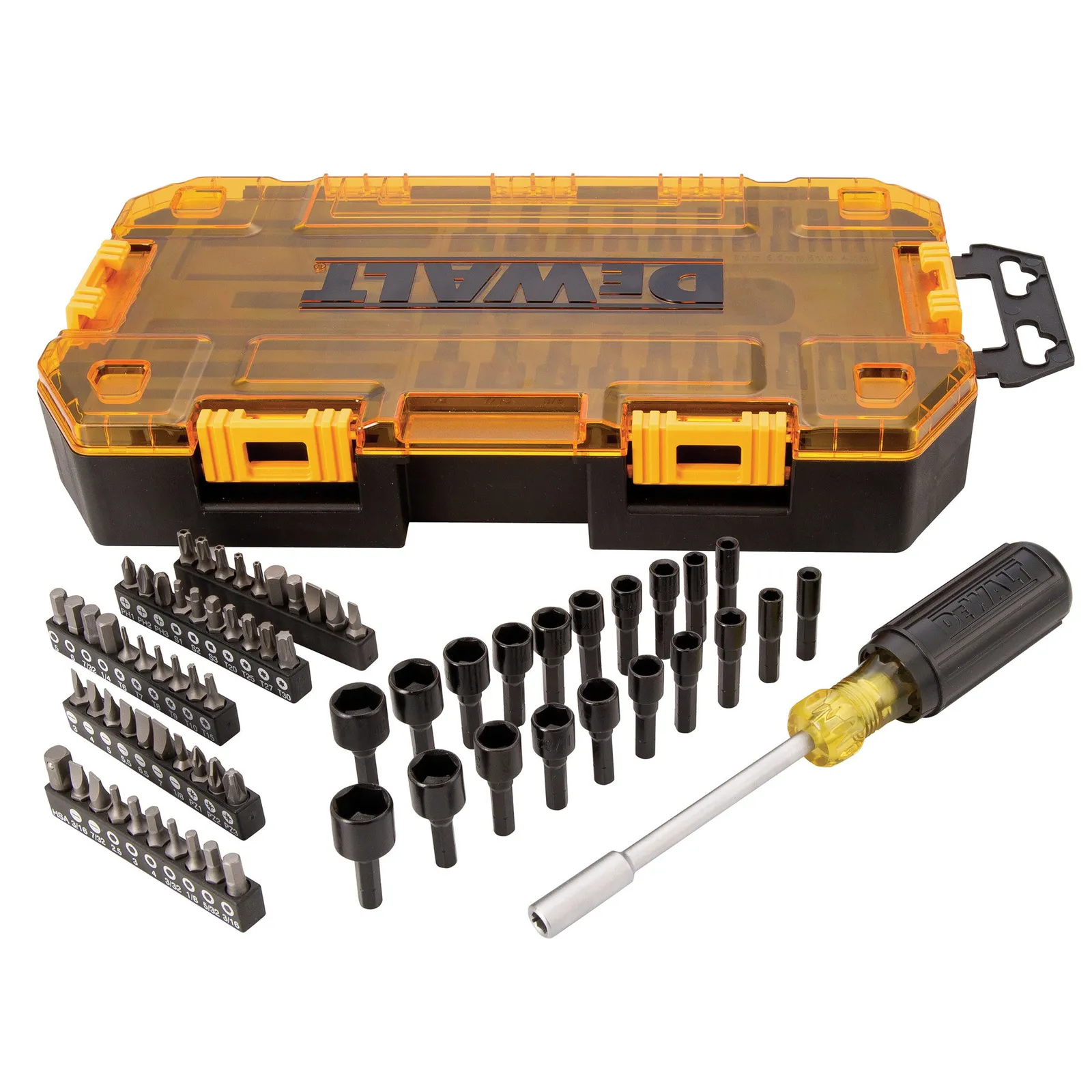 Multi-Bit Nut Driver Set with Tough Box Case - 70 Piece