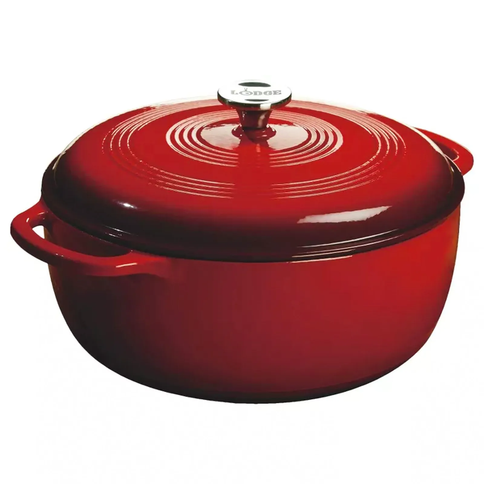 Enameled Cast Iron Dutch Oven - 6 Qt (Red)