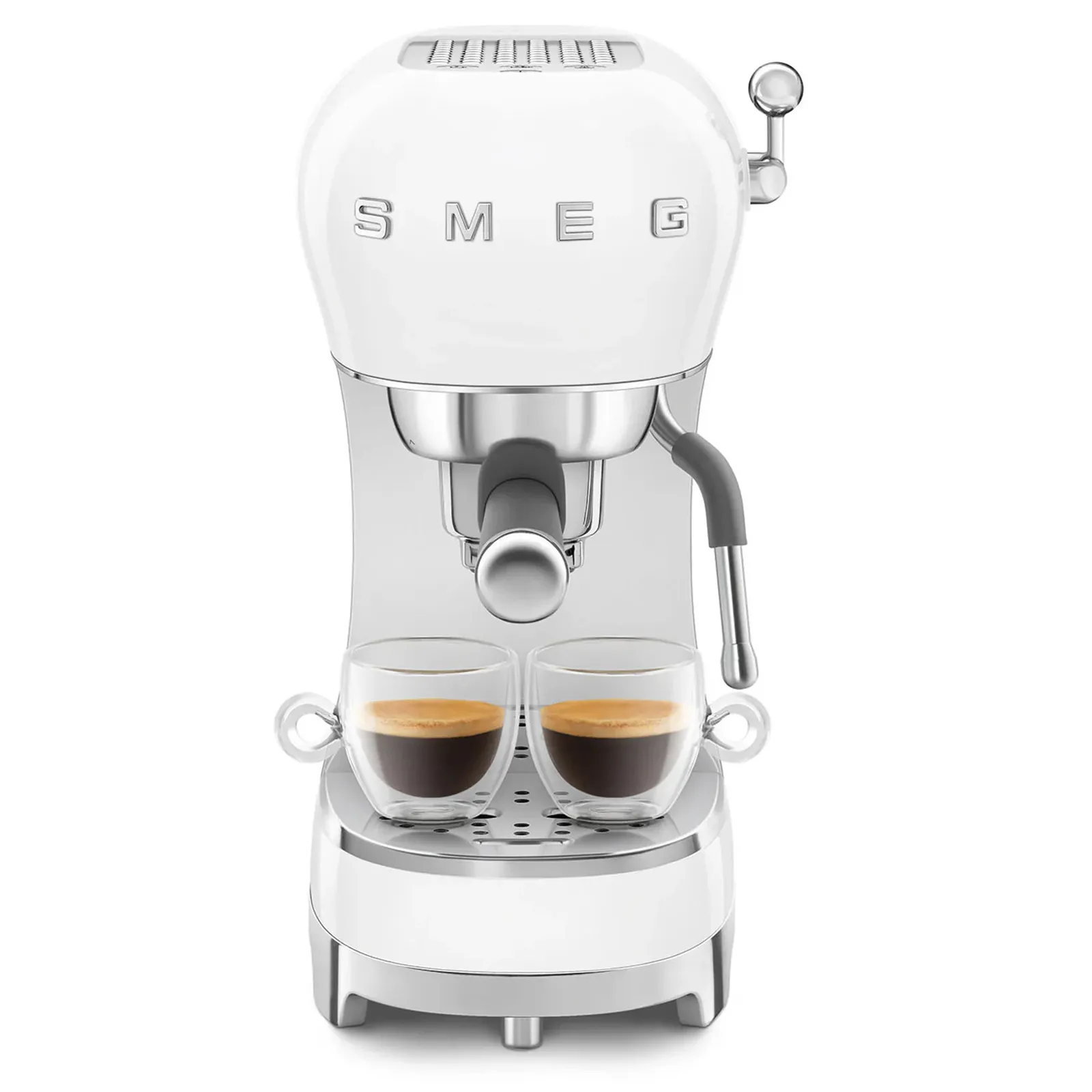 Manual Espresso Machine with Steam Wand - Stainless Steel - product view 4