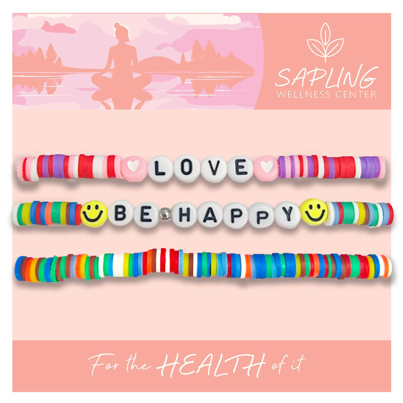 Friendship Bracelets with Custom Print Card (3 Pack)