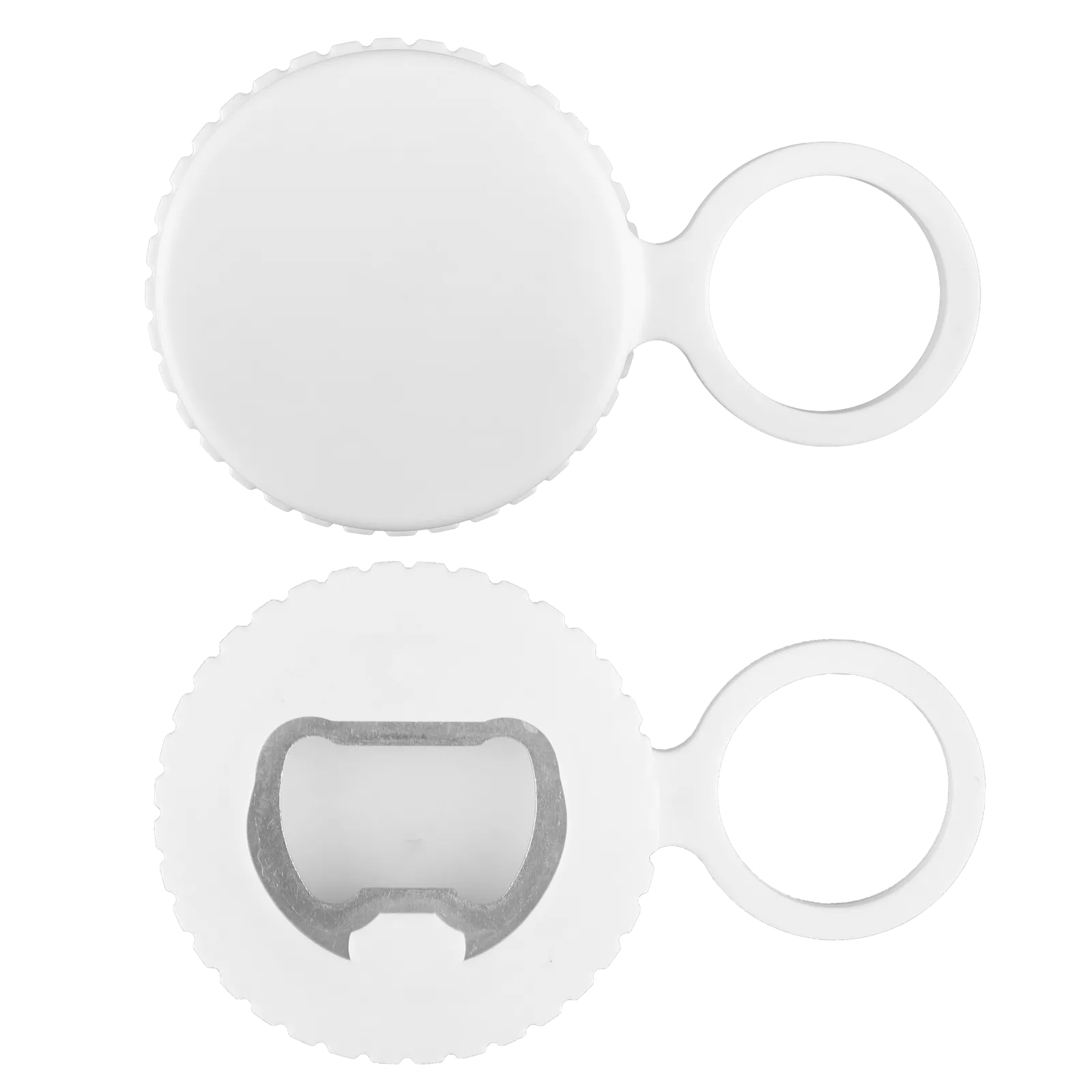 Fidget Spinner Bottle Opener with Clip - 2 in DIA - blank view 7