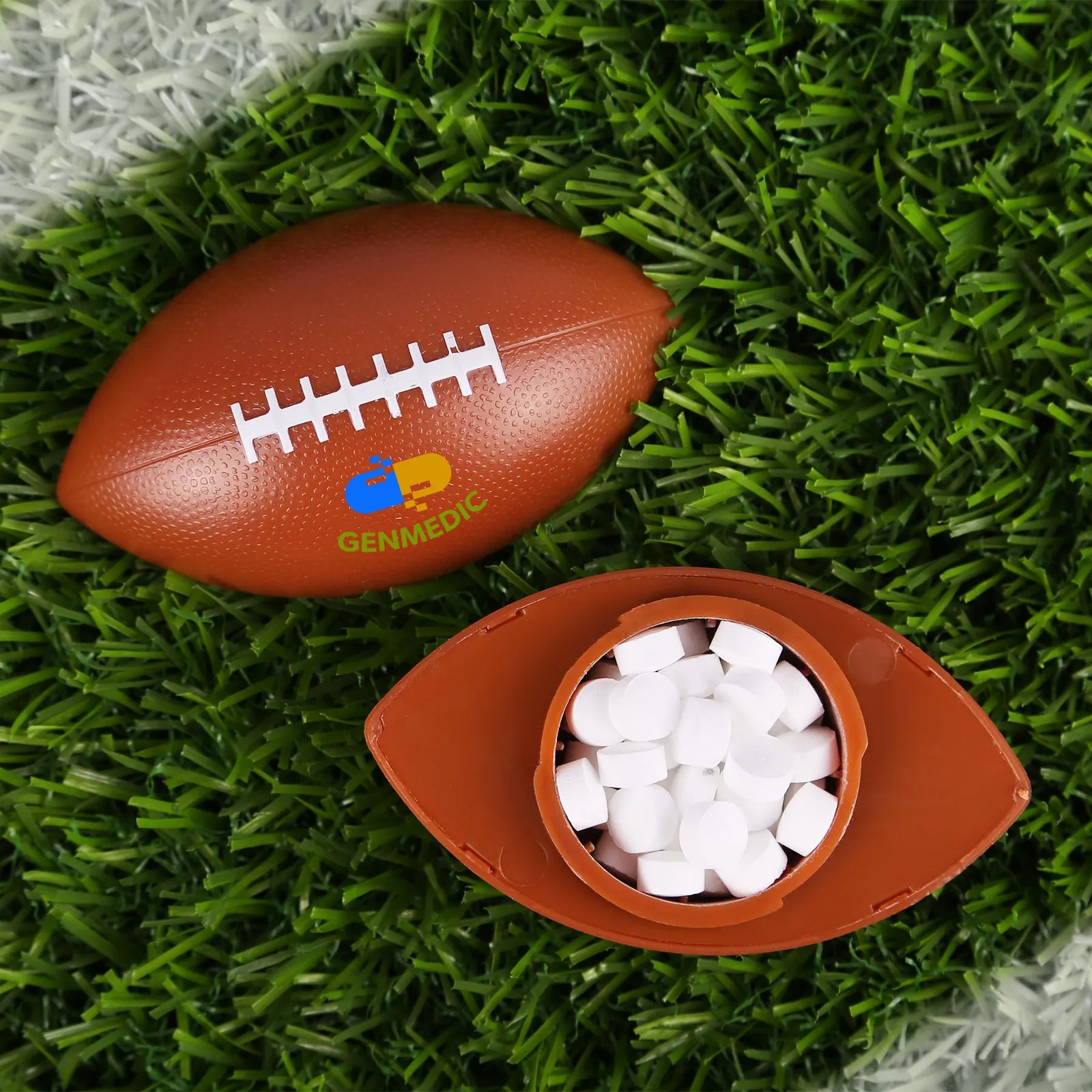 Football Mint Container Sugar-Free - 1.6 x 2.8 in