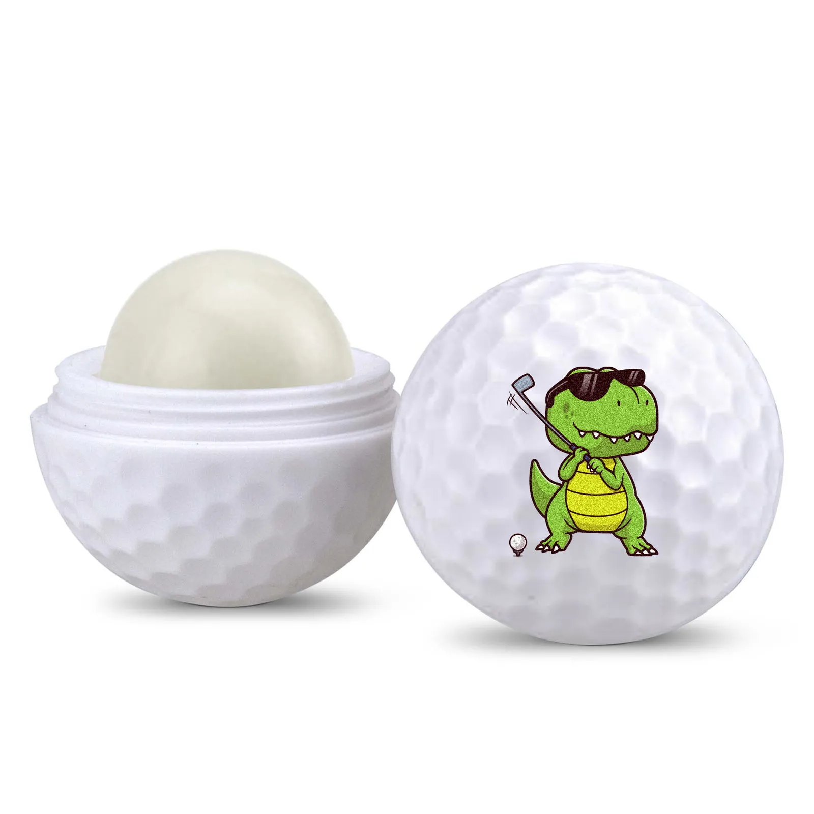 Golf Ball Lip Moisturizer with SPF 15 - 1.5 x 1.25 in - product view 2
