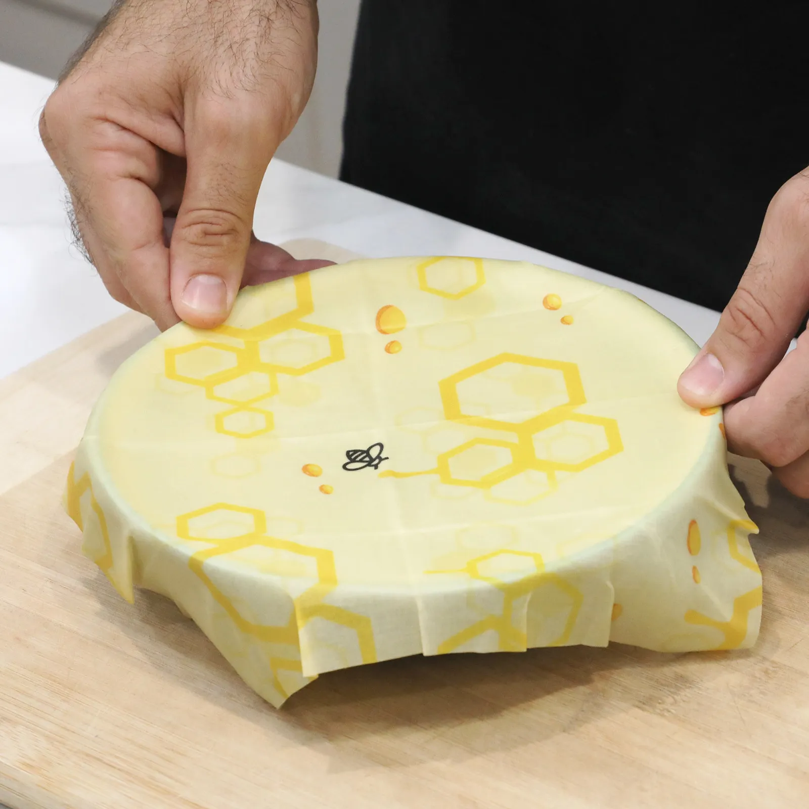 Kitchen Set Cotton with Beeswax Wraps and Dishcloth - 7 in - product view 5