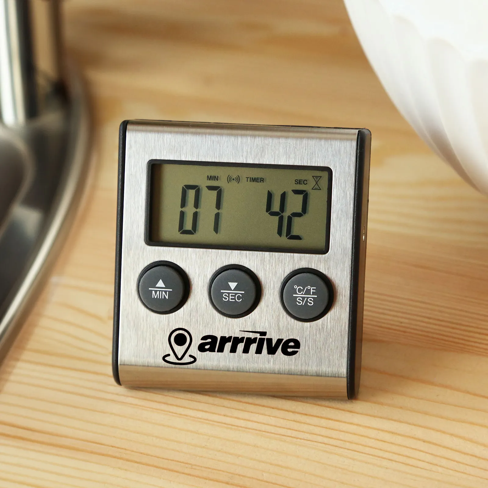 Cooking Thermometer Digital with Timer - 450°F Range - product view 2