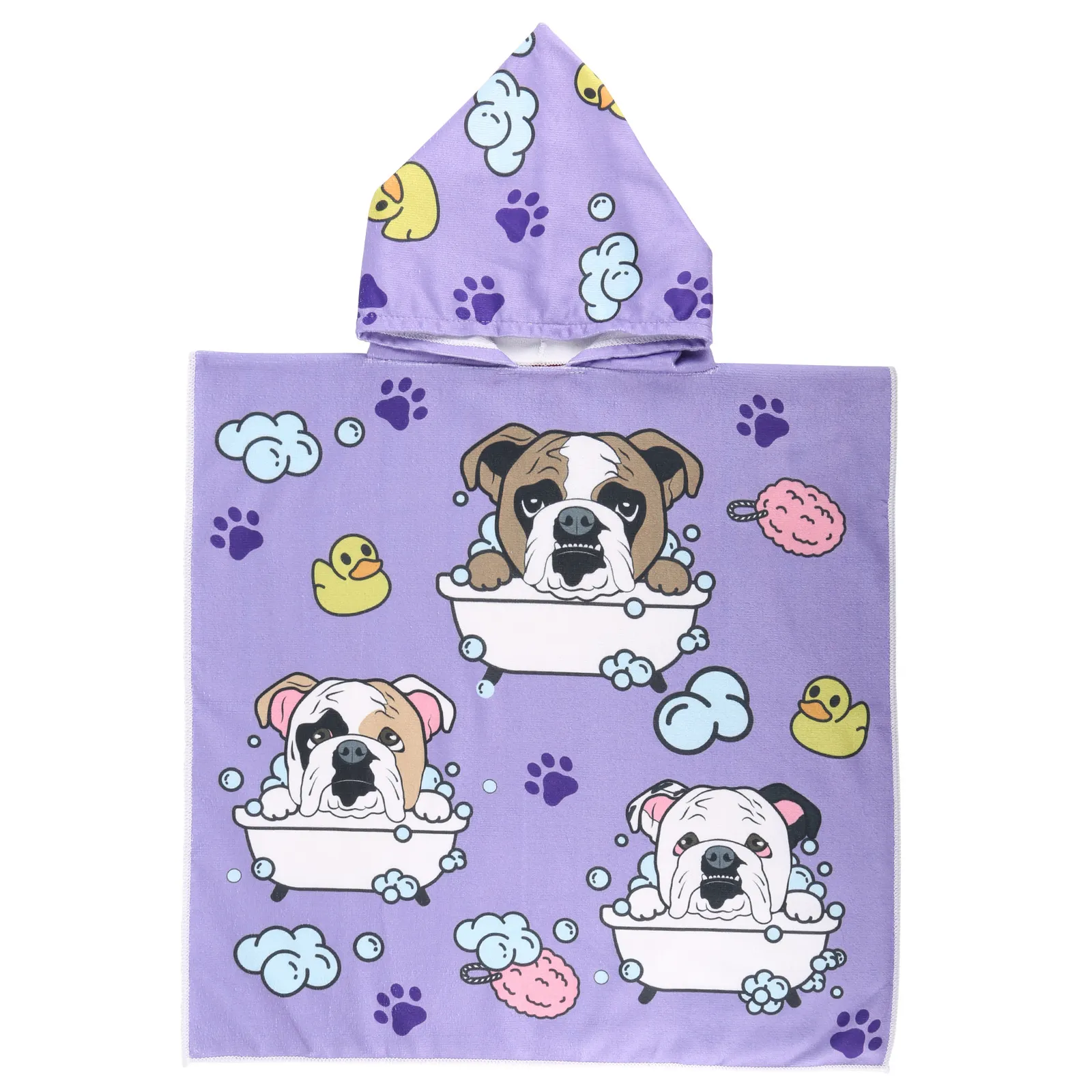 Small Microfiber Hooded Towel - 23.6 x 23.6 in