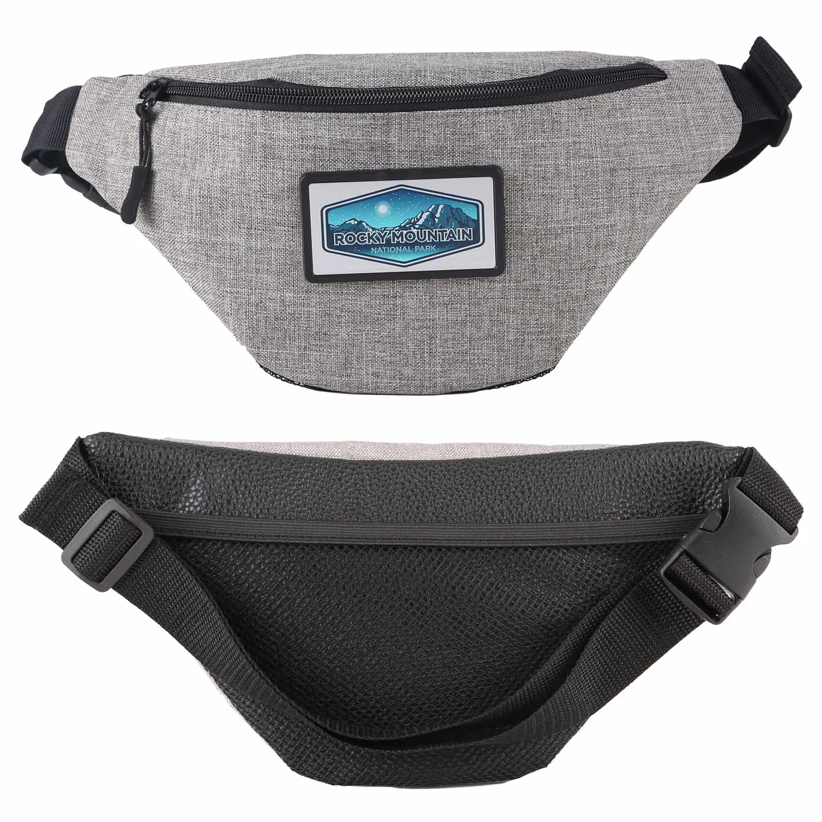 Insulated Fanny Pack with Vegan Leather - 12.5 x 7 x 3.75 in - product view 2