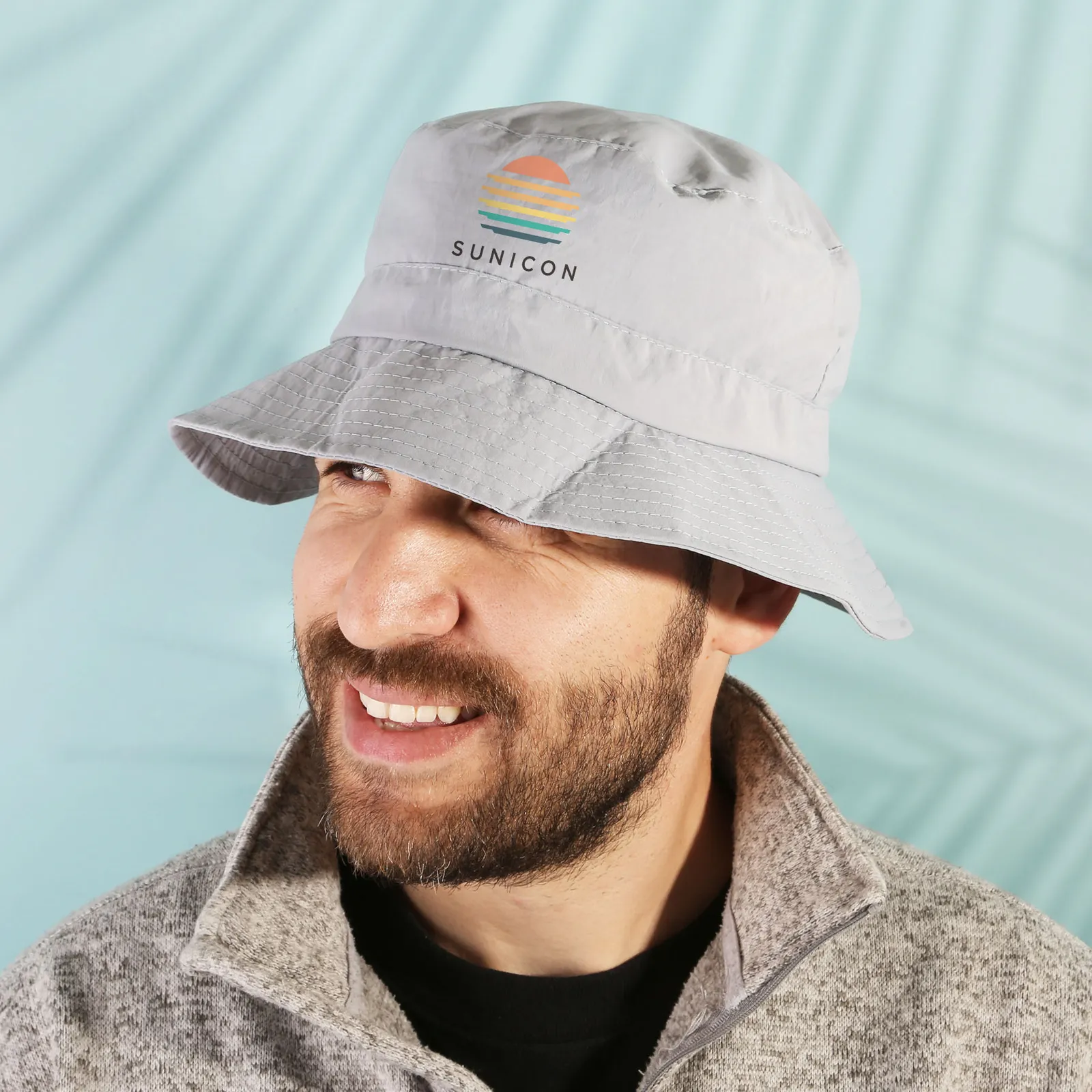 Packable Bucket Hat with Built-in Pouch - 12 x 3.5 in