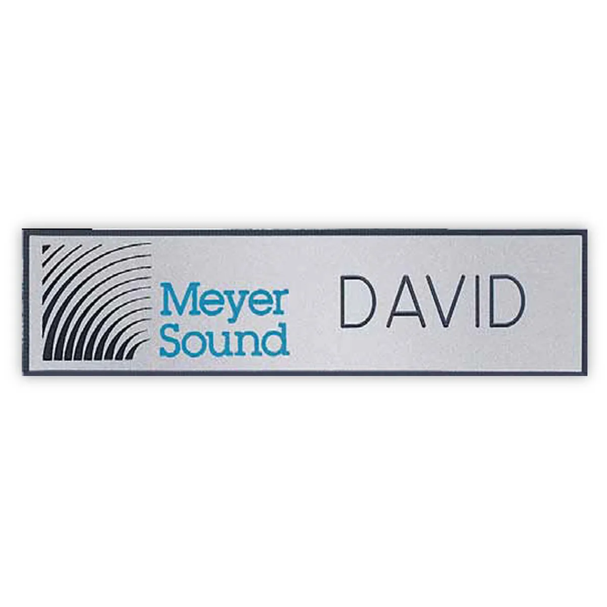 Custom Metallic Name Badge with Full Color Logo - 0-3 sq in