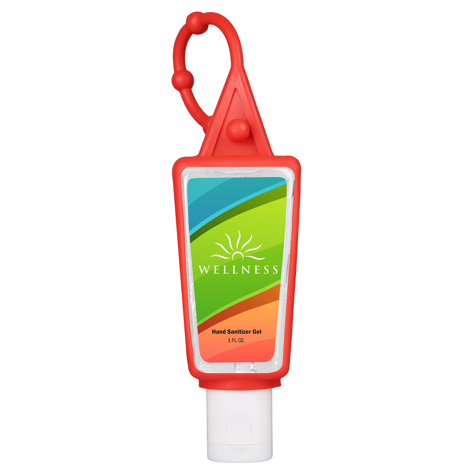 Hand Sanitizer Gel Bottle with Carabiner - 1 oz - product view 7