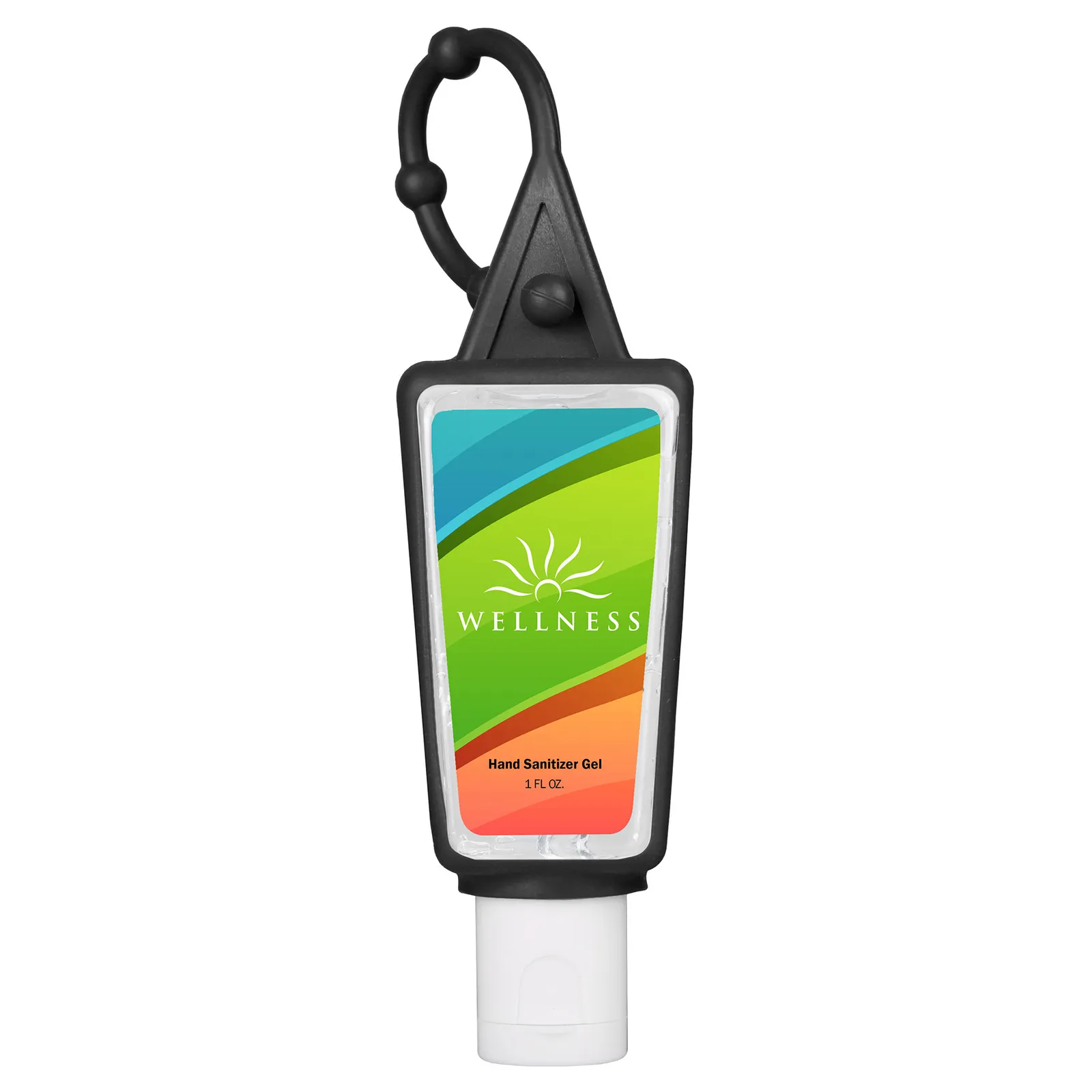 Hand Sanitizer Gel Bottle with Carabiner - 1 oz - product view 9
