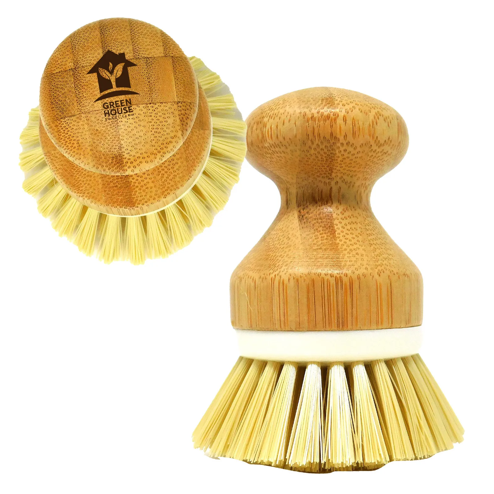 Bamboo Scrub Brush with Stain Resistant Bristles