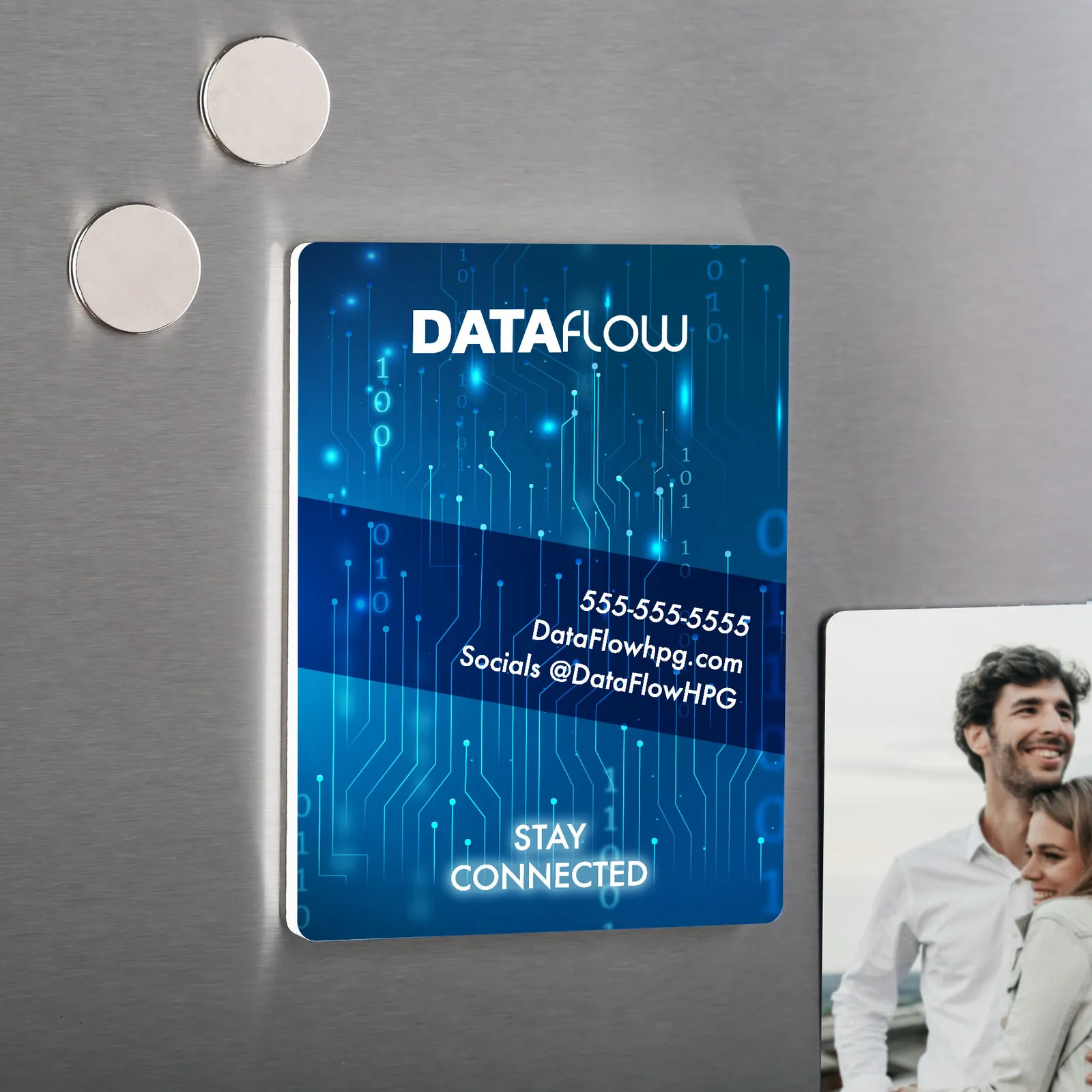 Custom Ceramic Magnet with Full Color Print - product view 3