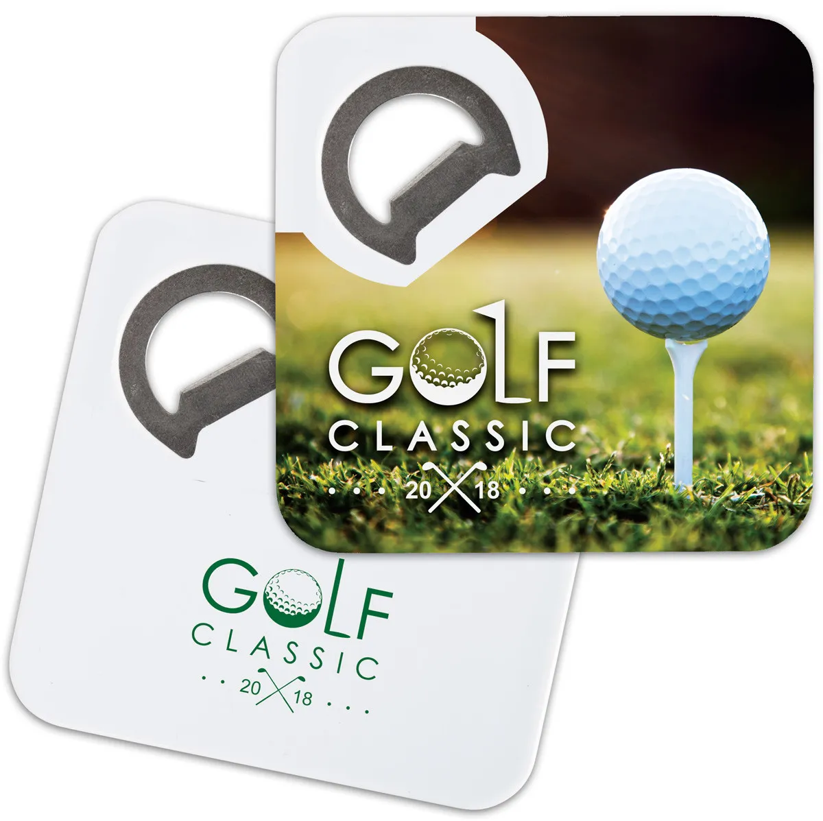 Magnetic Bottle Opener Coaster Three-in-One - 3.25 in