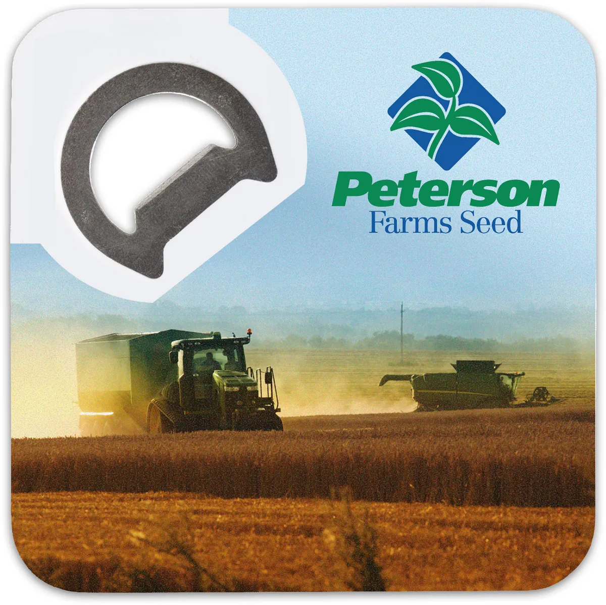 Magnetic Bottle Opener Coaster Three-in-One - 3.25 in - product view 3