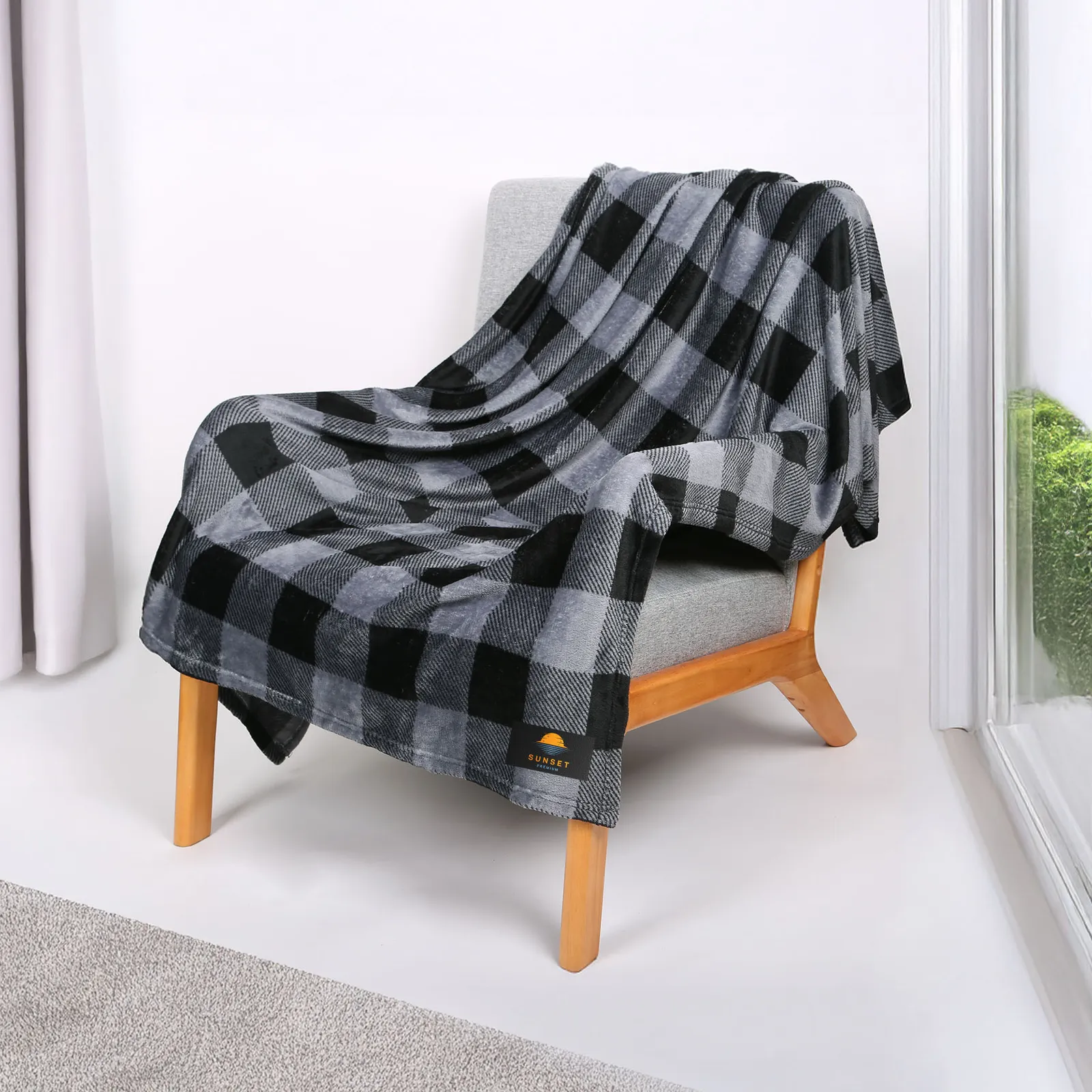 Throw Blanket Recycled PET Flannel - 50 x 60 in