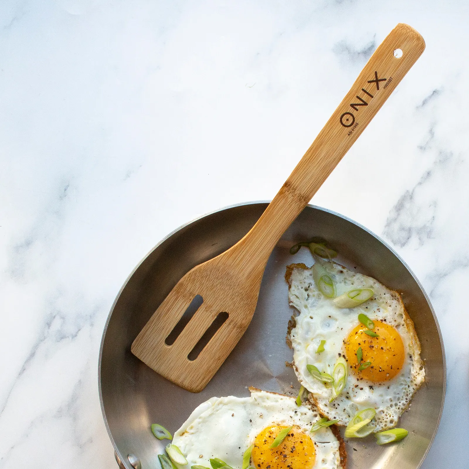 Bamboo Slotted Spatula Turner Heat Resistant - 12 in