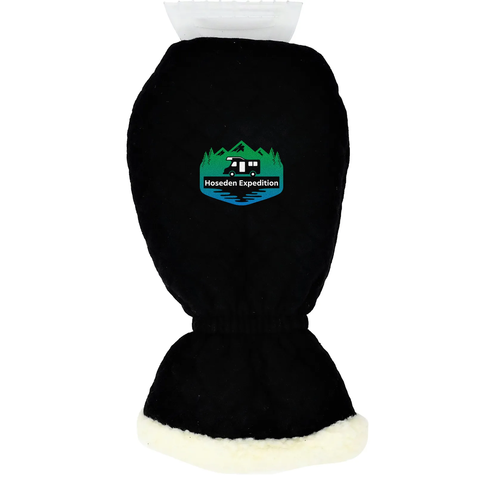 Ice Scraper Mitten Heavy Duty Fleece Cotton - 13 3/4 in