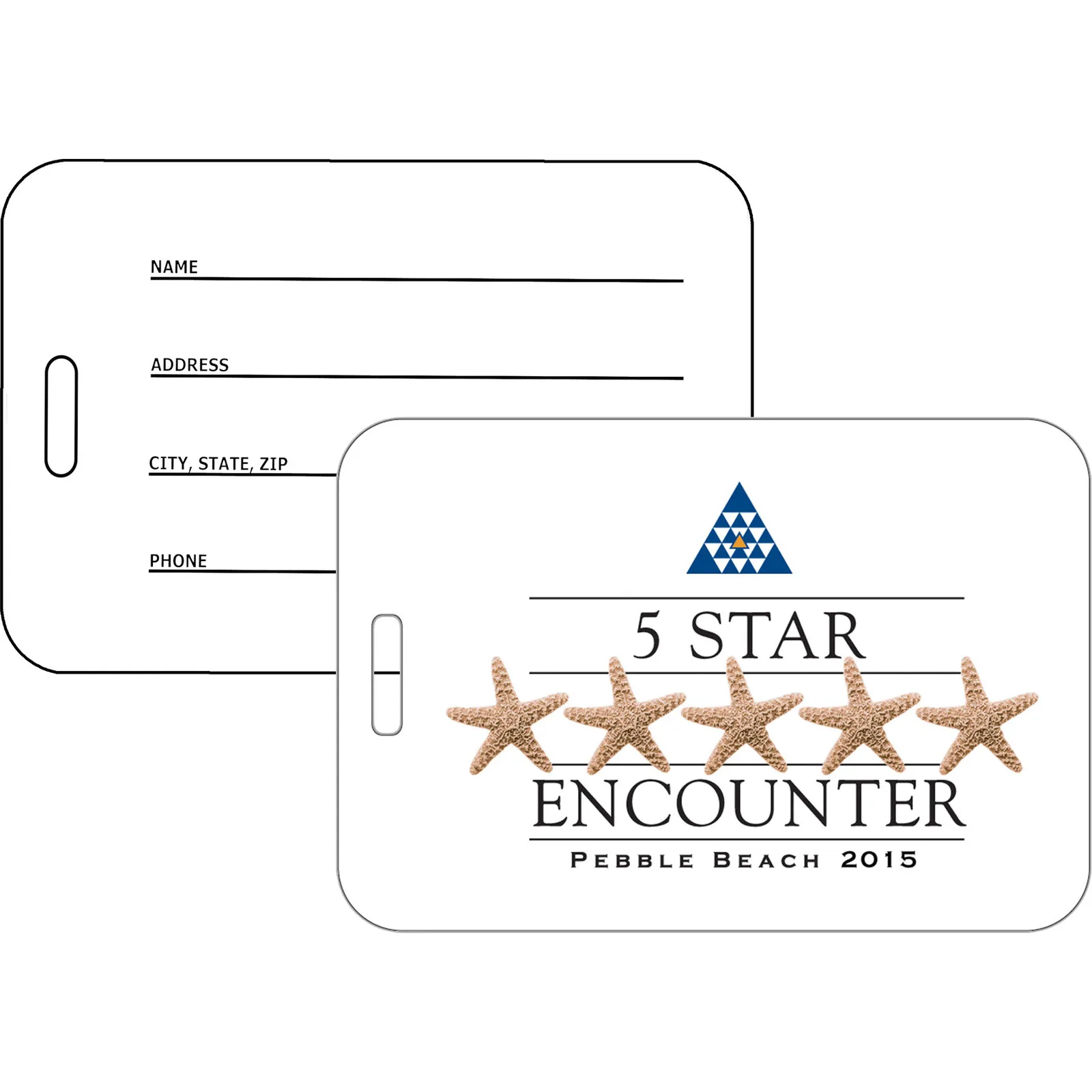 Bag Tag Full Color Digital Print - 2 1/8 x 3 3/8 in - promotional product with custom logo