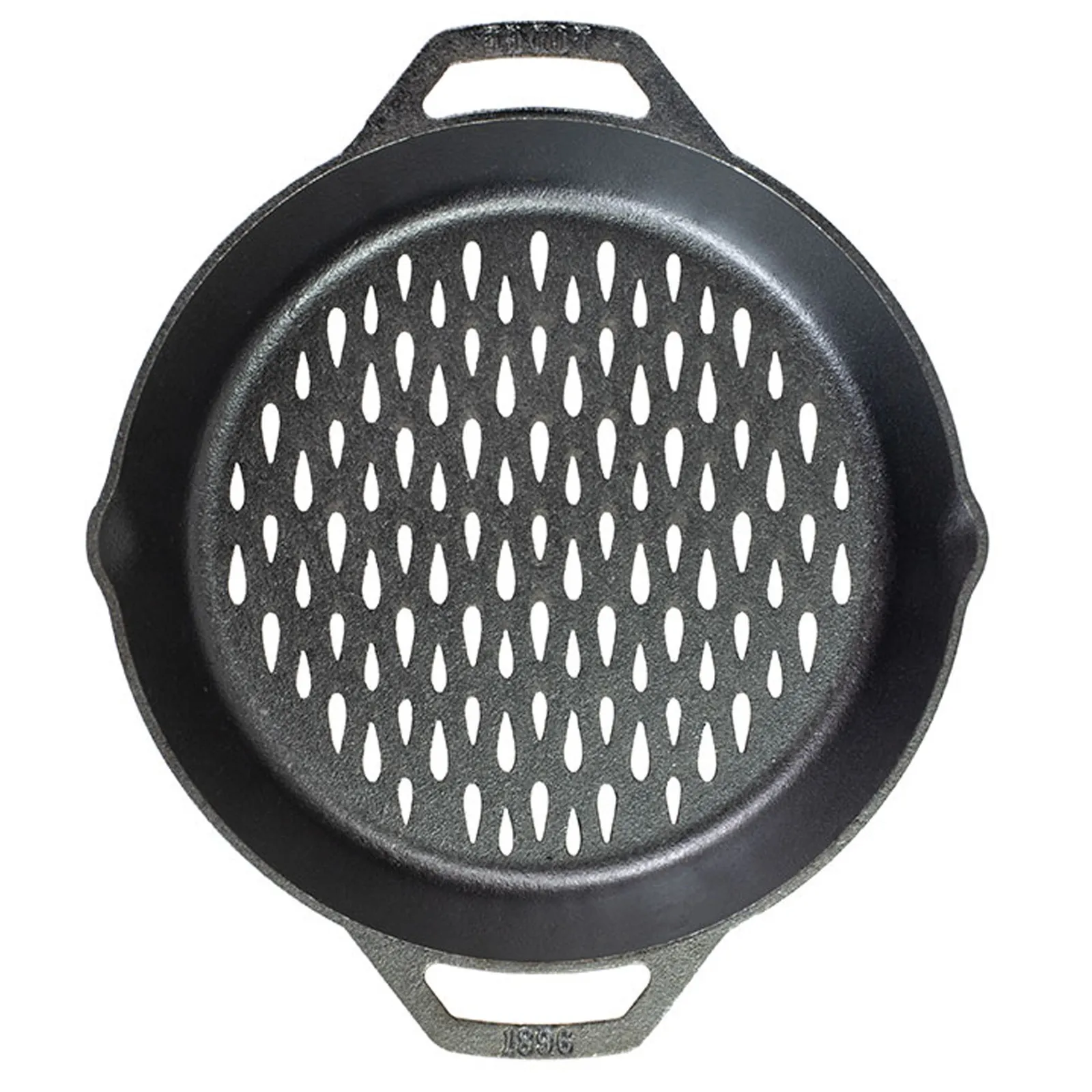 Lodge Cast Iron Grilling Basket Dual Handle - 12 in