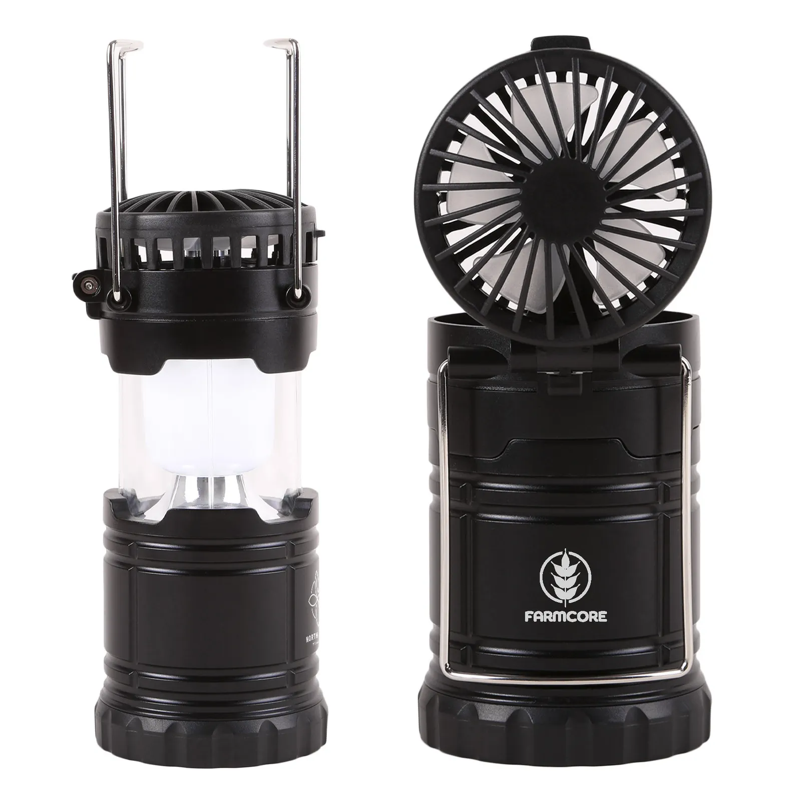 Rechargeable Lantern Fan Dual LED Pop-Up - 4.5 in - product view 7