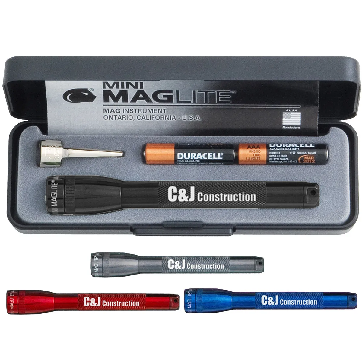 Mini Aluminum Flashlight AAA Battery Powered - 5 in