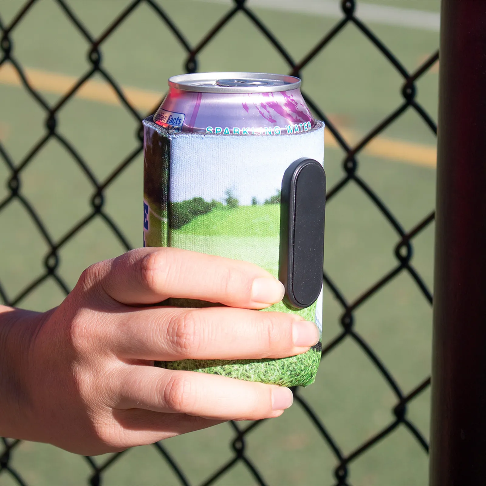 Magnetic Can Cooler High Density Foam Full Color - 12 oz - product view 3