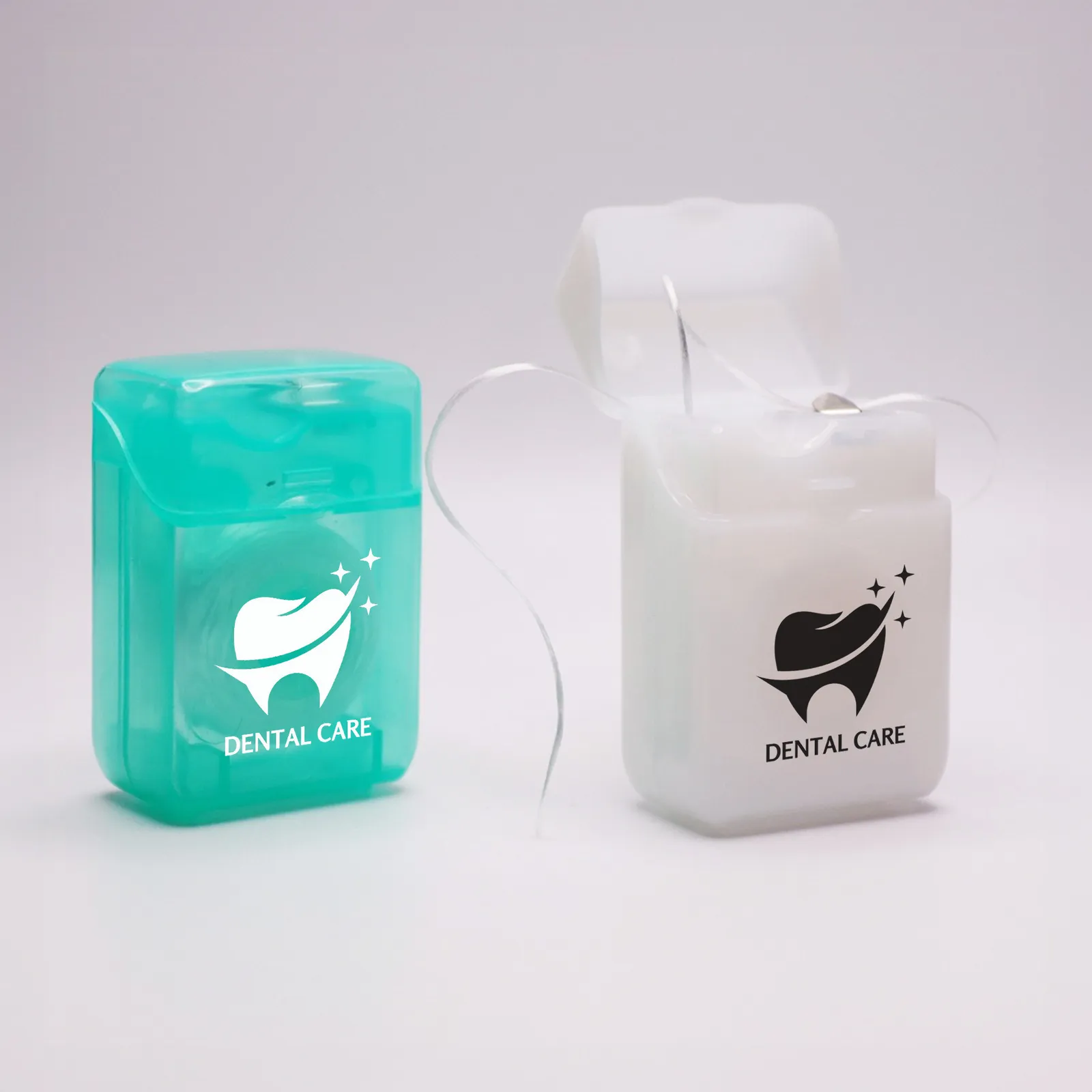 Mini Dental Floss Mint Flavored Waxed - 12 yds