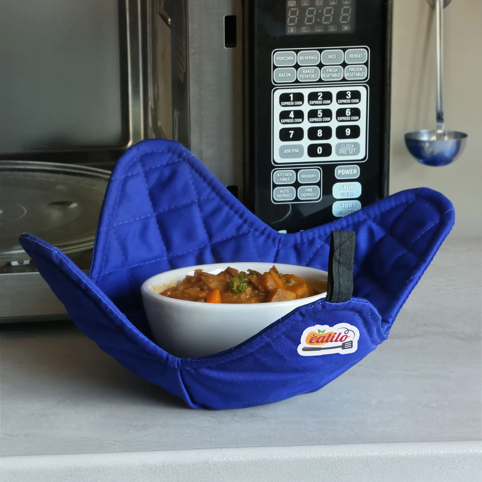Microwaveable Bowl Buddy Cotton Heat Protector - 10 x 10 x 2.25 in