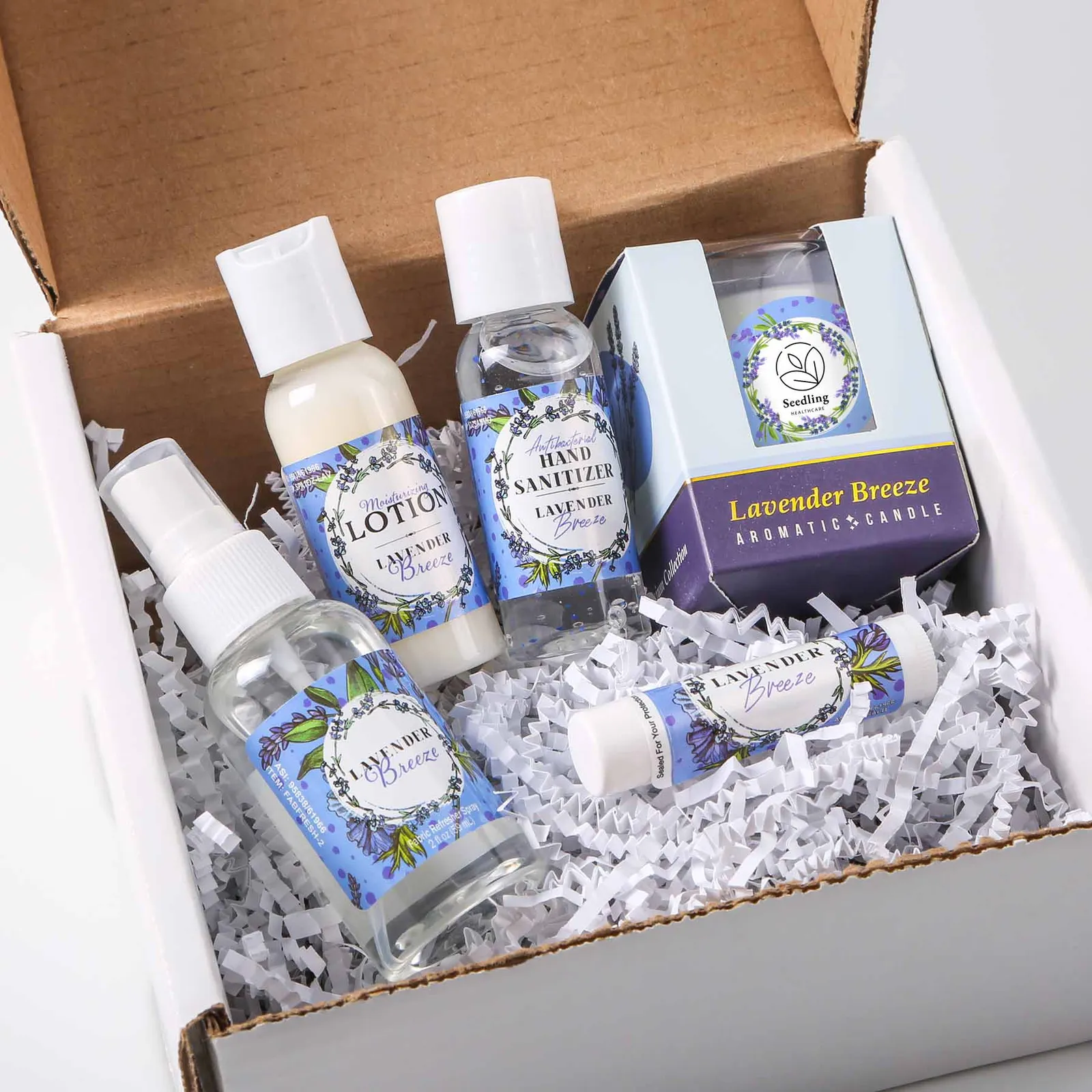 Gift Box Relaxology Spa Set 5 Piece - 6 x 6 x 3 in - product view 1