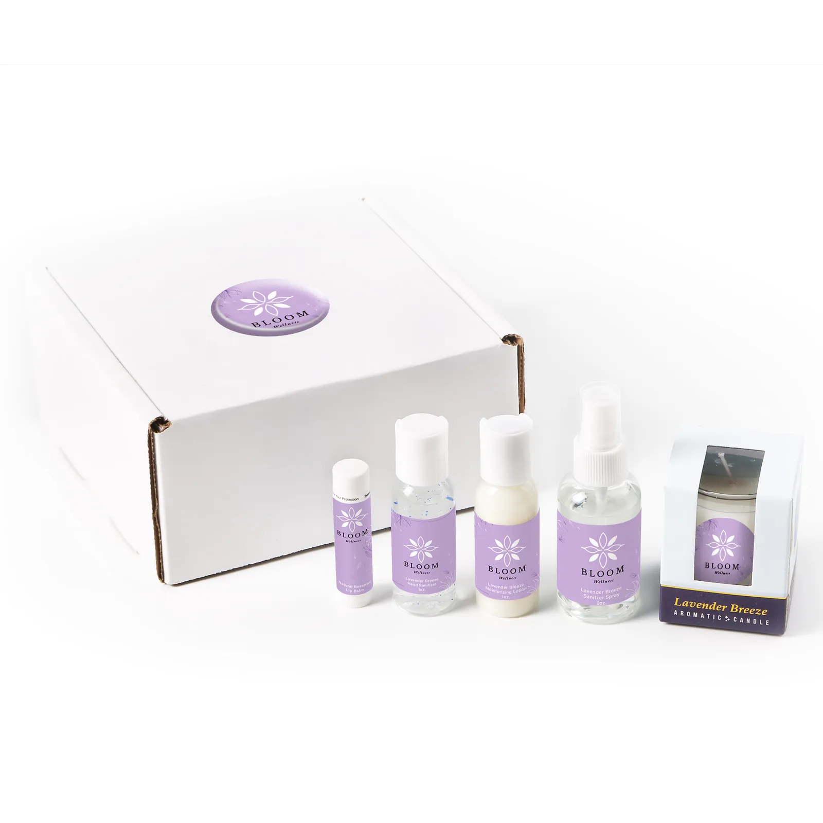 Gift Box Relaxology Spa Set 5 Piece - 6 x 6 x 3 in - product view 3