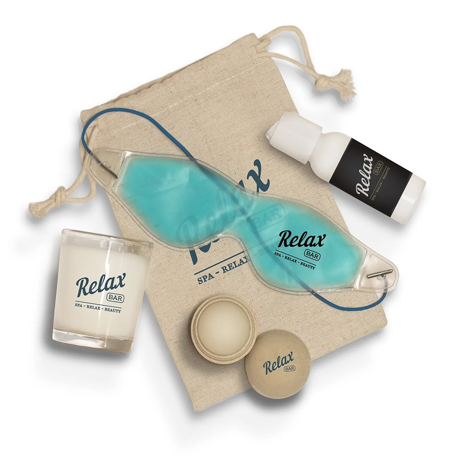 Gift Set Rest and Relax Spa Kit Jute Bag - 5 x 7 in - product view 2