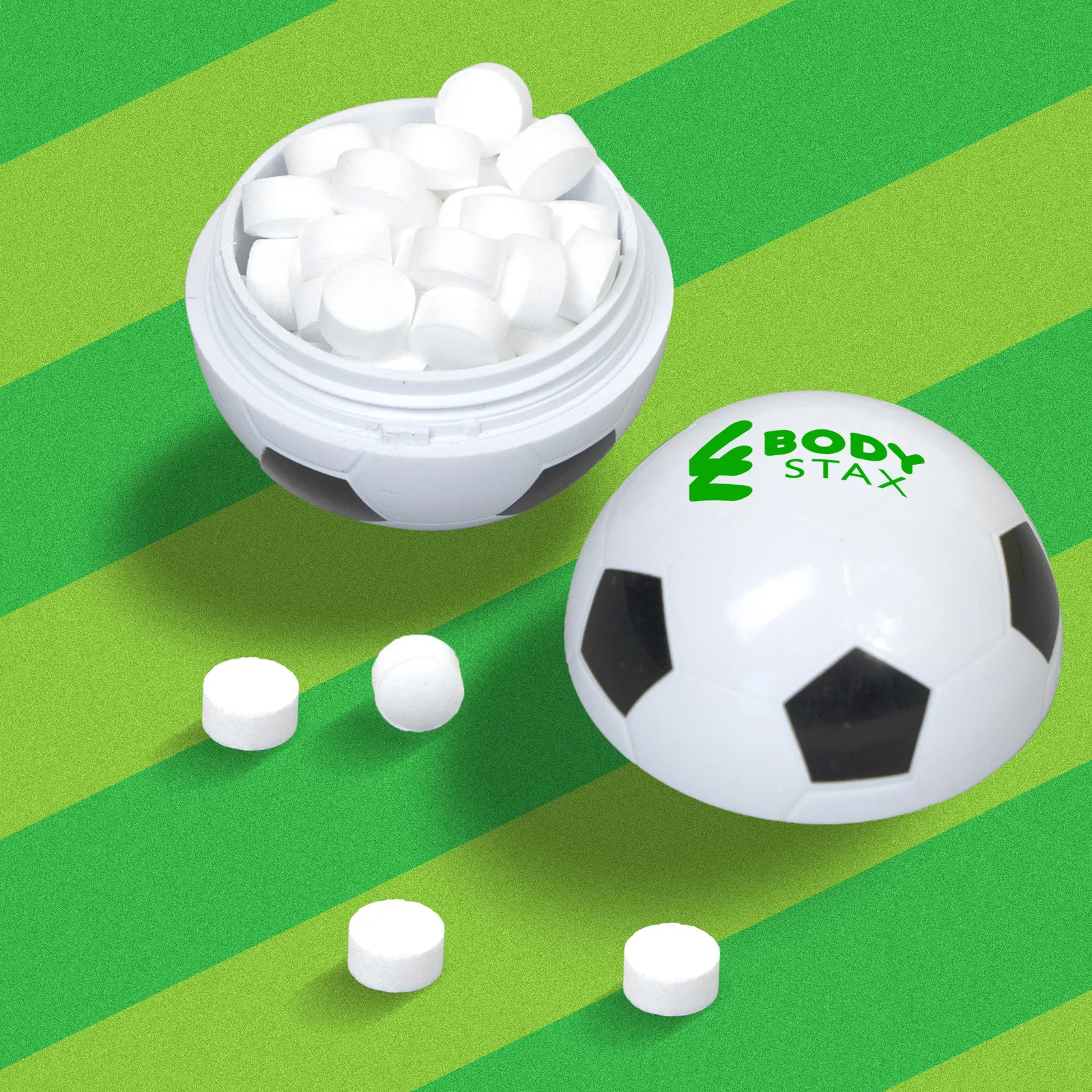 Soccer Ball Mint Container with Peppermint - 1.5 in