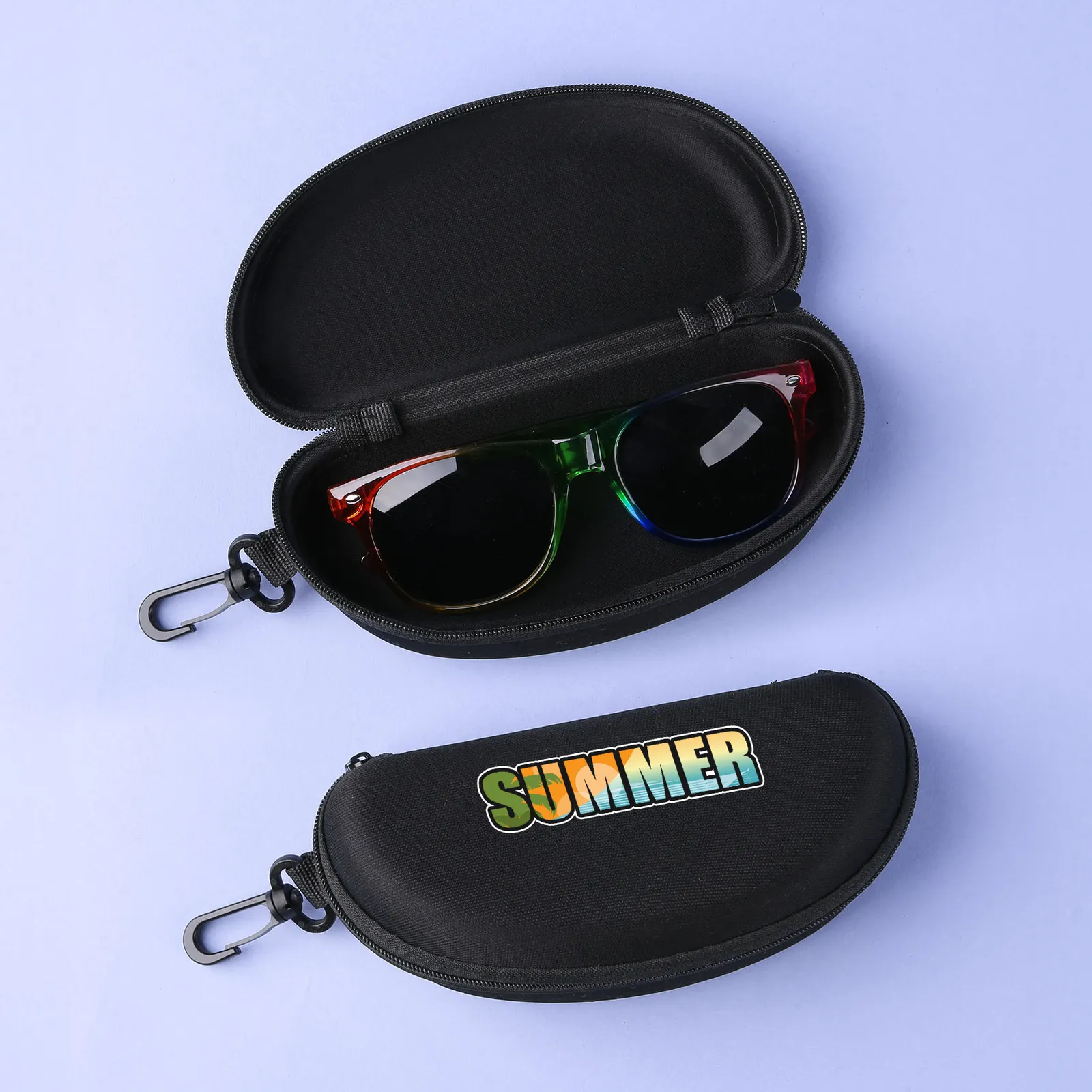 Opty Eyeglass Case with Carabiner Clip - 6.75 x 3.25 in - product view 1