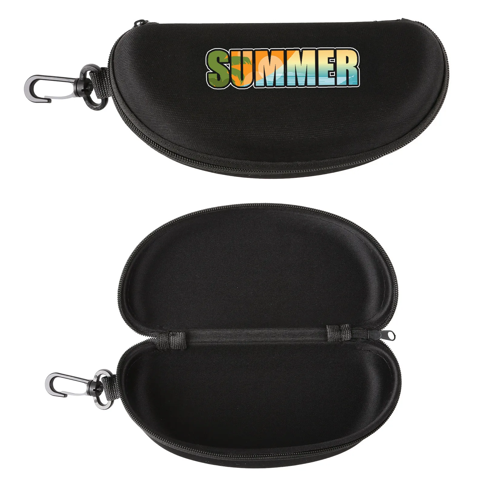 Opty Eyeglass Case with Carabiner Clip - 6.75 x 3.25 in - product view 3