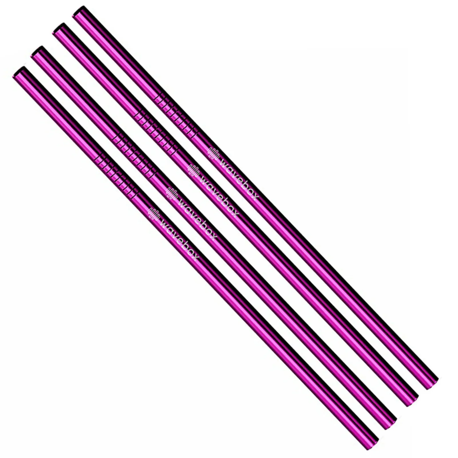 Stainless Steel Straws Straight Design - 8.5 in (Violet)