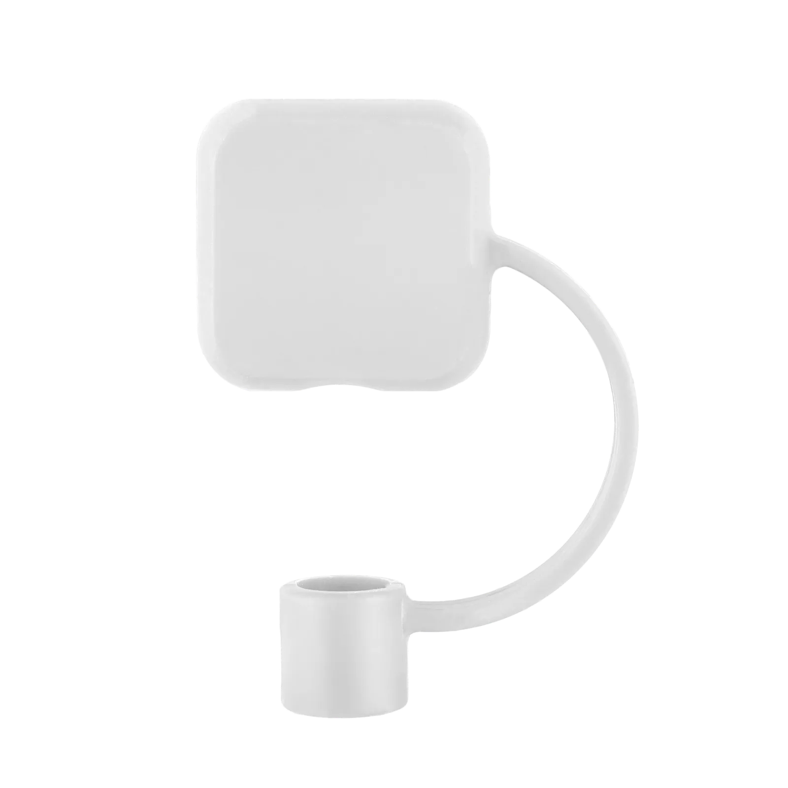 Silicone Straw Topper Square Design - 1.16 x 1.16 in - product view 8