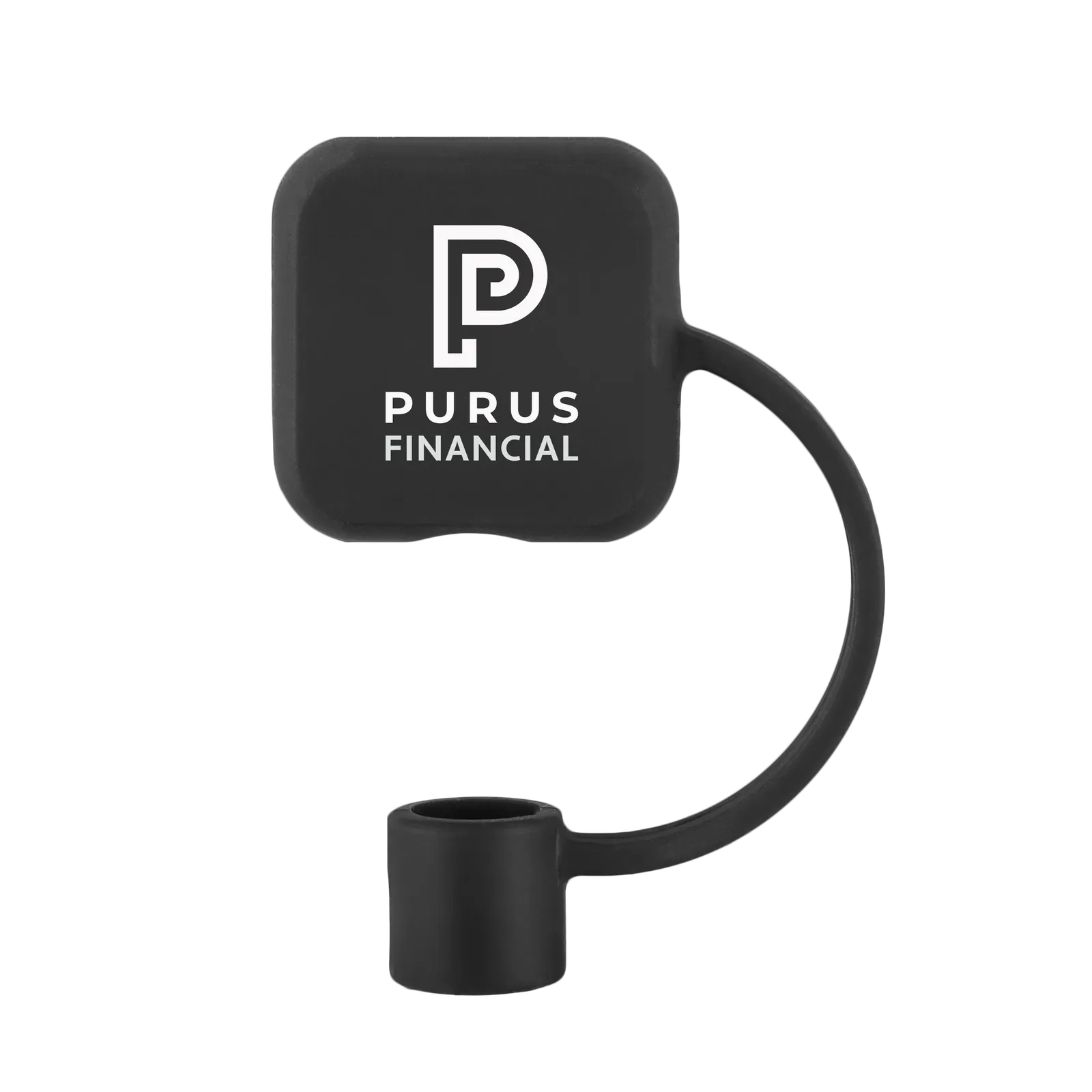 Silicone Straw Topper Square Design - 1.16 x 1.16 in - product view 9