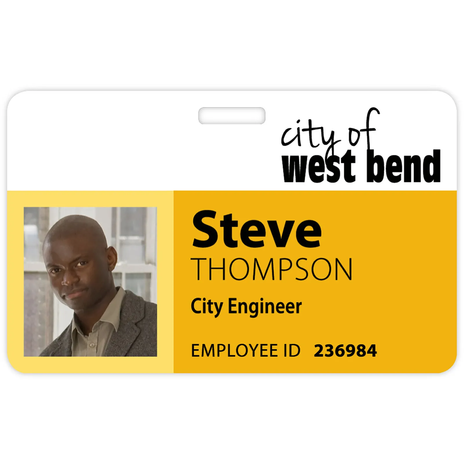 Plastic Photo Name Badge Horizontal - 3 3/8 x 2 1/8 in