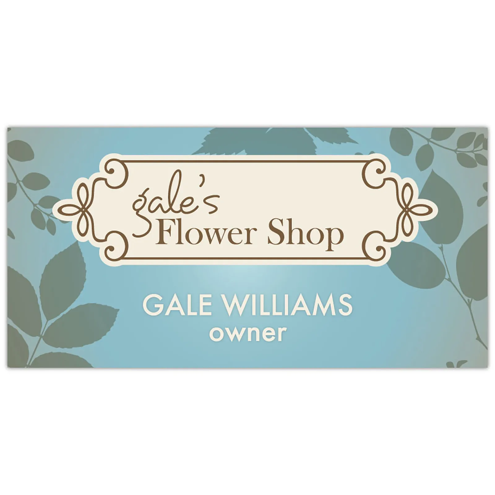 Name Badge Matte Plastic Full Color - 3 x 1.5 in