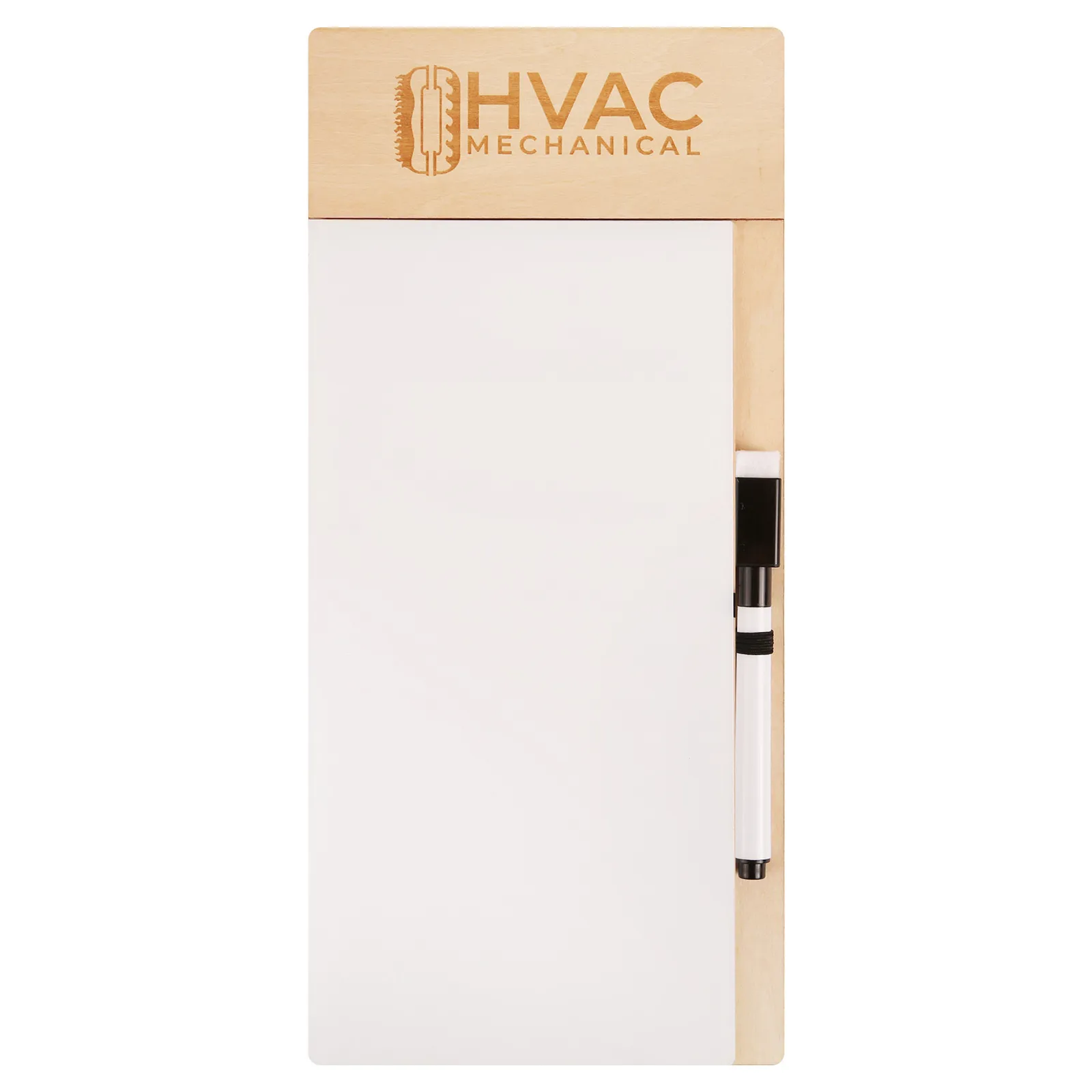 Dry Erase Board Wood with Marker - 5 x 11 in - product view 2