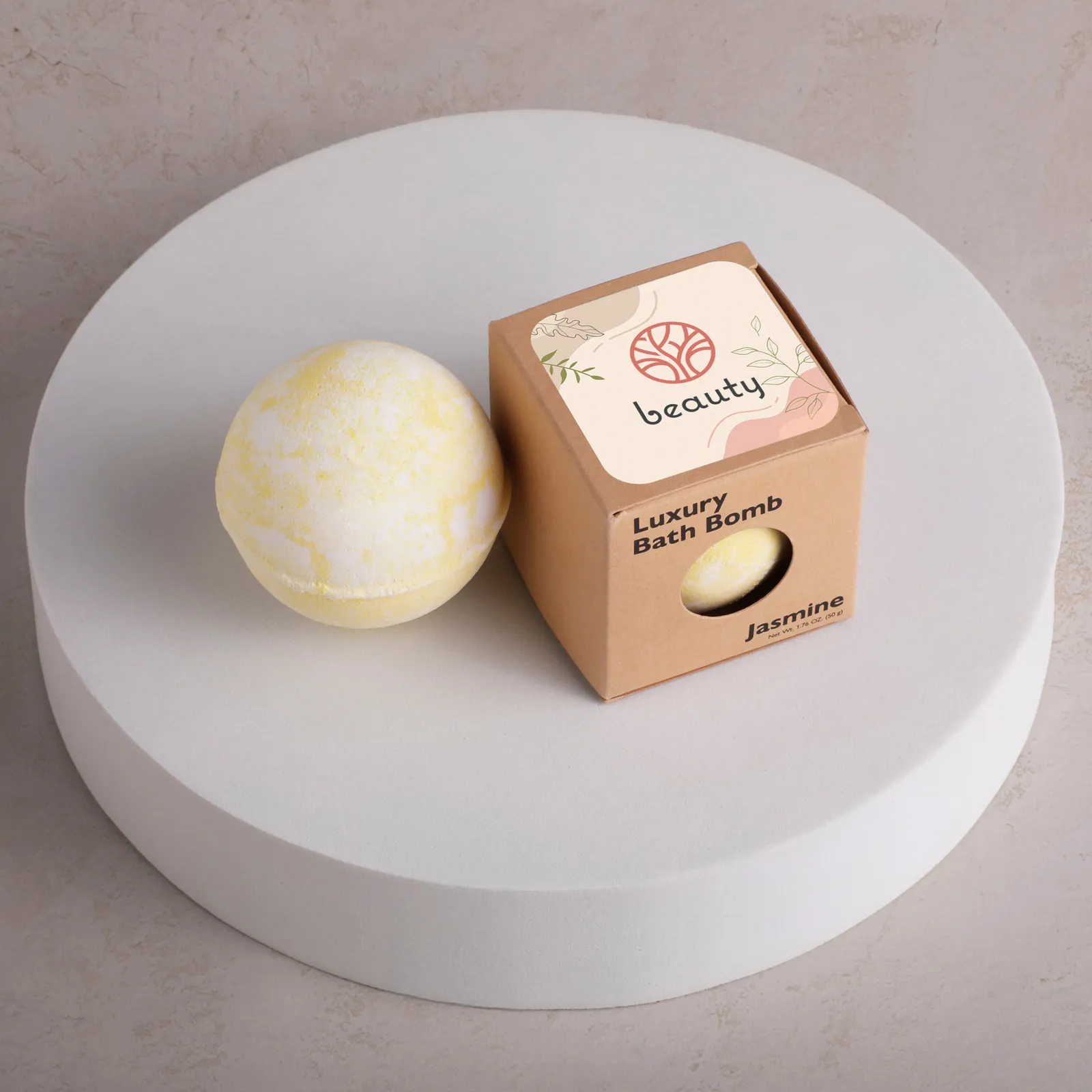 Bath Bomb Scented Kraft Box Three Fragrances - 1.75 in - product view 2